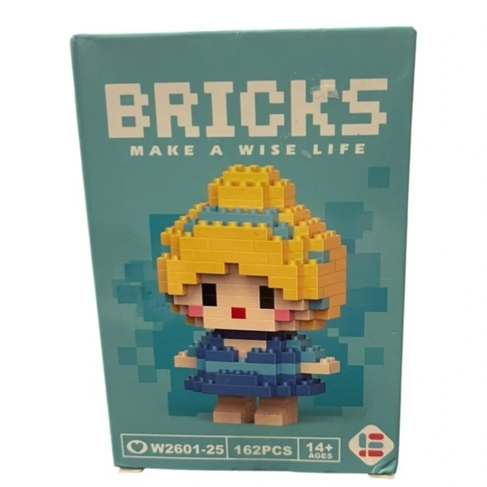 Mini Anime Princess Character Micro Building Blocks NEW 162 Pieces W2601-25
